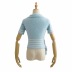 Lapel splicing pocket short-sleeved sweater NSHS46881