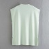 V-neck solid-color knitted vest NSHS46950