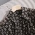 camisa de satén con estampado floral NSAM39284
