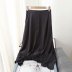high waist drape double layer skirt NSAM39287