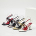 new style square snake print high-heeled sandals  NSSO39379