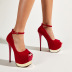 new ultra-high suede single buckle stiletto  NSSO39380