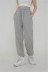 High-waisted solid color sports pants NSLD39418
