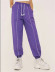 elastic waist solid color sports pants  NSLD39419