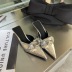 fashion shiny new stiletto mules NSCA39427