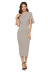 fashion round neck open-sleeved dress NSLM39467
