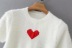 fashion sweetheart jacquard plush T-shirt NSAC39573
