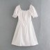 spring retro printed breasted dress NSAM39612
