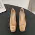 new fashion thick heel metal square buckle shoes  NSHU39698