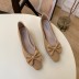 new fashion thick-heeled mid-heel bowknot comfortable shoes NSHU39704
