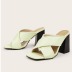 high-heeled thick-heeled fashion square sandals  NSHU39709