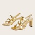 fashion hollow high-heeled sandals NSHU39715