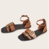 one-word buckle casual fashion sandals  NSHU39716