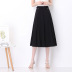 high-waisted drape slim mid-length skirt   NSYZ39749