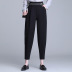 cintura elástica nuevos pantalones sueltos de nueve puntos de cintura alta NSYZ39755