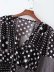 square polka dot printing cross waist dress NSAM39833
