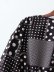 square polka dot printing cross waist dress NSAM39833