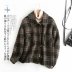 small plaid short double-faced cashmere jacket NSAM39843