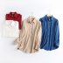 spring loose design long-sleeved thick shirt  NSAM39855