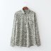 spring single pocket silk drape blouse NSAM39860