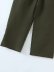 spring tie belt elastic waist wide leg pants  NSAM39862