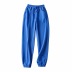 asymmetrical pocket stitching loose sports pants NSAC39887