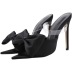 fashion big bow high heel slippers  NSCA39896
