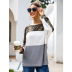 contrast color stitching pullover sweatshirt NSSA40008