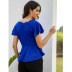new style slim loose lotus leaf sleeve chiffon shirt NSSA40024