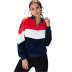 new contrast color stitching plush long-sleeved bottoming sweatshirt NSSA40027
