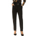 new black slim straight drape casual pants  NSSA40048