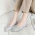 cotton bottom invisible deep mouth lace boat socks NSFN40054