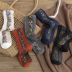 retro jacquard fashion cotton tube socks  NSFN40131