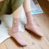 mesh daisy embroidery loose curled socks  NSFN40139