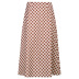 retro casual plaid mid-length skirt  NSLQ40154