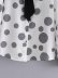 polka-dot lace-up bow-knot long-sleeved shirt NSAM40159