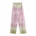 spring tie-dye double-breasted casual pants NSAM40172