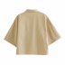 spring solid color lapel poplin shirt  NSAM40179