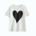 round neck peach heart printed T-shirt  NSAM40181