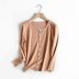 new spring single-breasted knit round neck long-sleeved tops NSAM40214