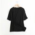 solid color round neck loose T-shirt  NSAM40216