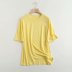 solid color round neck loose T-shirt  NSAM40216