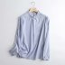 elegant solid color round neck shirt  NSAM40220