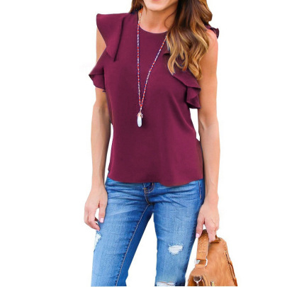 Plus Size Temperament Short-Sleeved Loose Tops NSYF40289