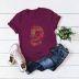 dragon totem print cotton short-sleeved t-shirt  NSSN40335