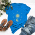 Sun & Moon Printed Cotton Short-Sleeved T-Shirt NSSN40336