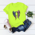 popular wing printed cotton short-sleeved t-shirt  NSSN40343