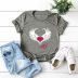 wings love heart cotton short-sleeved t-shirt  NSSN40348