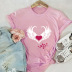 wings love heart cotton short-sleeved t-shirt  NSSN40348