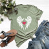 popular wing and heart pure cotton t-shirt  NSSN40351
